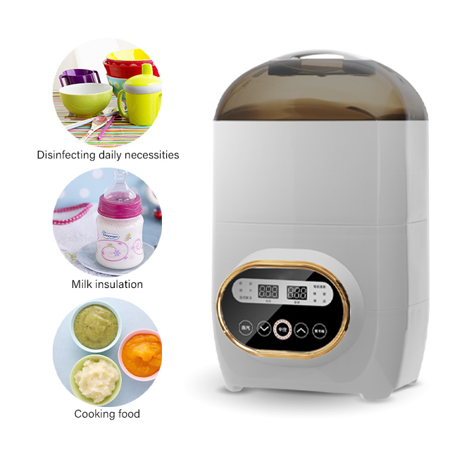 Brown Case Sterilizer Uv Steam Milk Warmer Baby Bottle Drying Sterilizer