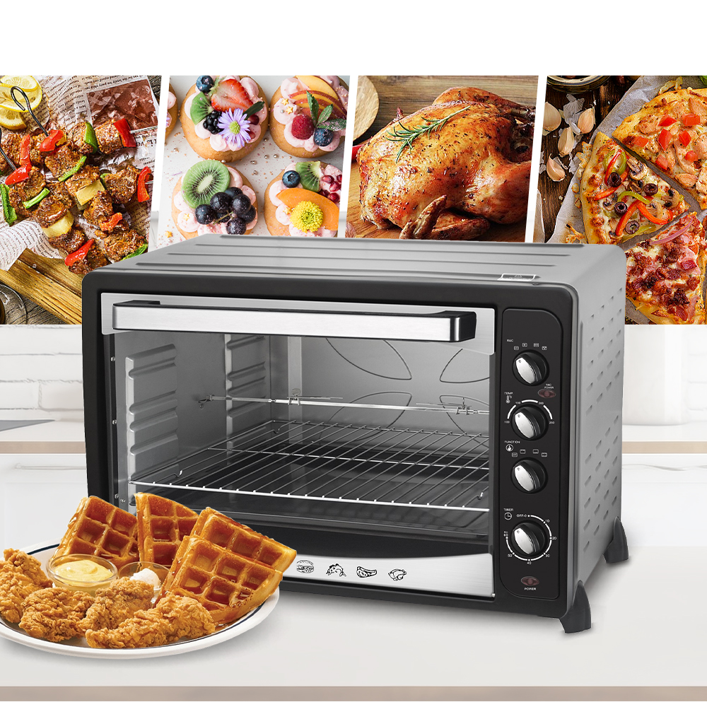 Multifunction Free Timing Grills Bakes Roasts Stainless Steel Toaster Oven